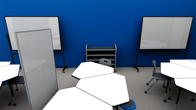 Elementary Collaborative Classroom with Tables - Alt View 2